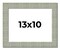 Photo Size Sculpted Blue Picture Frame - UV Acrylic, Foam Board Backing, Hanging Hardware